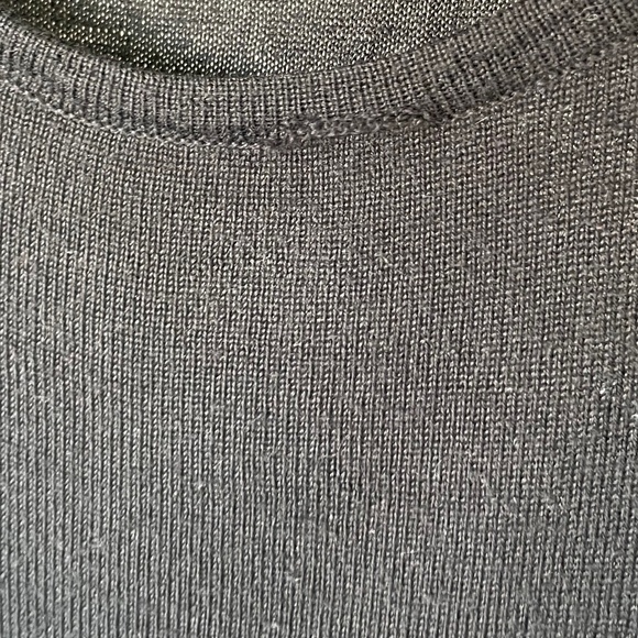 DVF DIANE Von FURSTENBERG wool silk little black ruffle dress - Picture 14 of 14